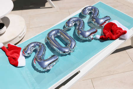 Bright decor for new year party
