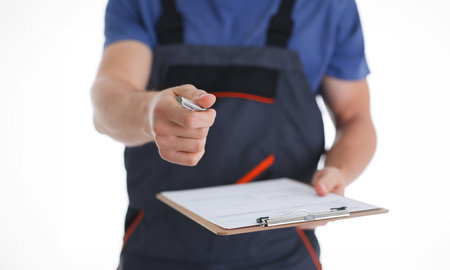 Specialist courier delivery service offersの写真素材