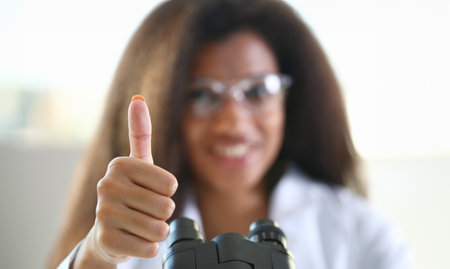 Group of doctor show OK or confirm sign with thumb upの写真素材