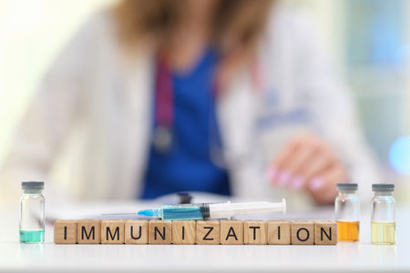 Healthcare Professional Skillfully Preparing Immunization Shots for the Communitys Benefit