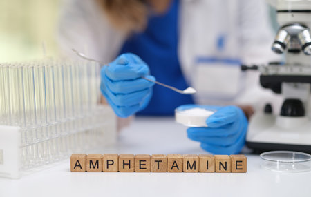 Conducting Comprehensive Research on Amphetamine Within a Laboratory Environmentの写真素材