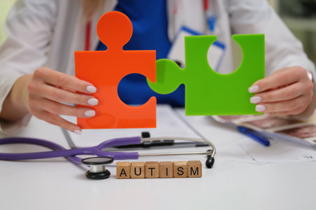 Raising Autism Awareness and Deepening Understanding through Symbolic Puzzle Pieces and Moreの写真素材
