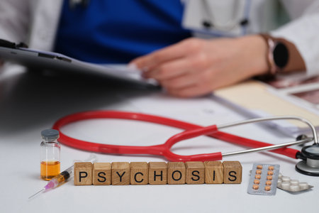 A comprehensive understanding of psychosis within a medical context is crucial for effective careの写真素材