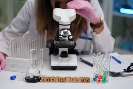 Delving Deep into the Field of Toxicology Within a Contemporary Laboratory Environmentの写真素材
