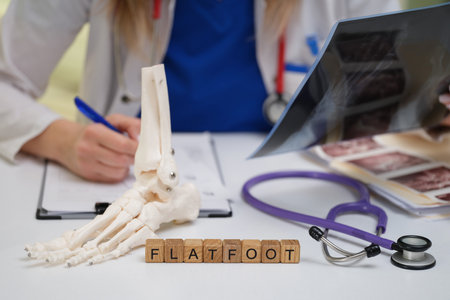 Flatfoot Diagnosis and Treatment Approaches in Medical Practice and Healthcare Settingsの写真素材
