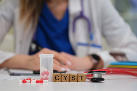 Healthcare Professional Specialized in Essential Cyst Treatments and Management Techniquesの写真素材