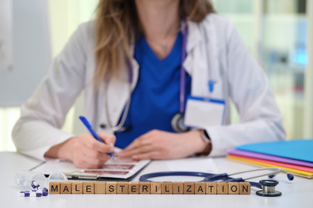 Consultation on Male Sterilization with a Qualified Medical Professional for Expert Guidanceの写真素材