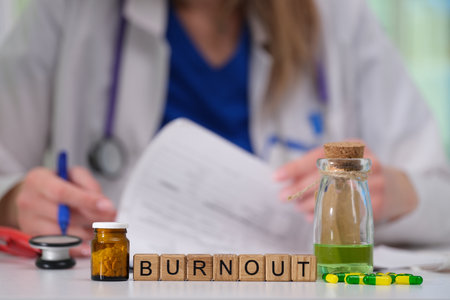 Healthcare Professionals Struggling with Burnout in the Current Landscape of Modern Medicineの写真素材