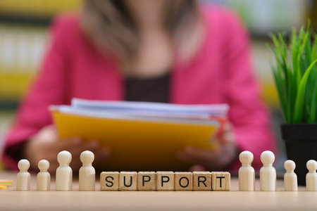 A Comprehensive Support Network for Professional Development and Assistance within Organizationsの写真素材