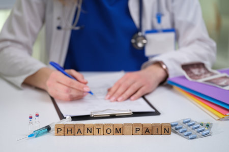 Exploring and Understanding Phantom Pain in Various Medical Contexts and Perspectivesの写真素材