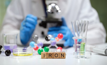 The Lab Experiment on Iron and Molecular Models highlights techniques and findingsの写真素材