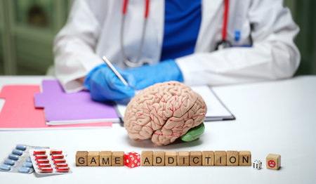 Understanding Game Addiction Exploring Its Impact on the Brain and Mental Health Risks Involvedの写真素材
