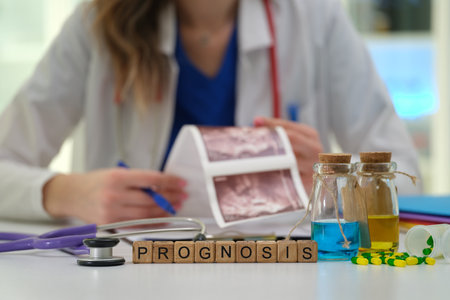 Medical Professional Conducting an InDepth Analysis of Patient Prognosis Utilizing Various Tools