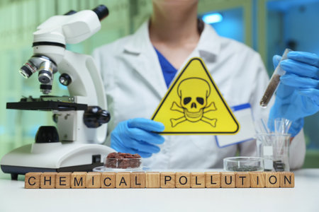 This study examines chemical pollution in a controlled lab for maximum accuracyの写真素材