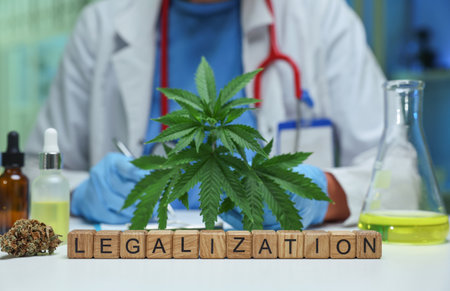 Indepth Medical Research Focused on Cannabis Legalization and Its Various Implicationsの写真素材