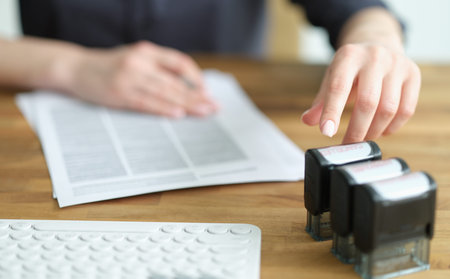 Creating documents with attention to detail during a busy office morning