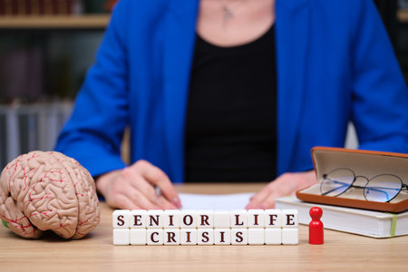 Exploring the complexities of aging and mental health during a senior life crisis with engaging...