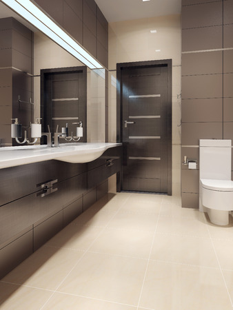 Bathroom in contemporary style. 3d imagesの写真素材