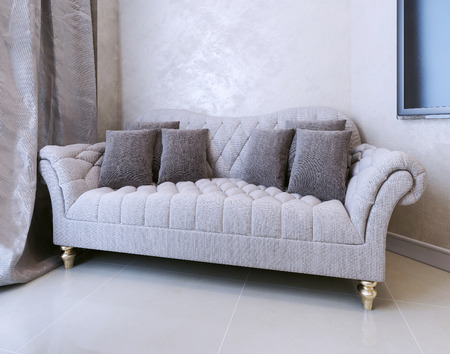 Sofa Art Deco. 3d pictureの写真素材