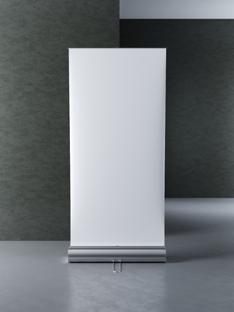 mock up poster stands for advertising display. 3D renderの写真素材