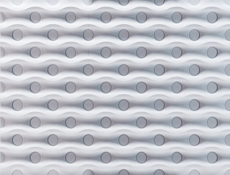 White abstract 3d panel. Pattern background texture. 3d render.の写真素材