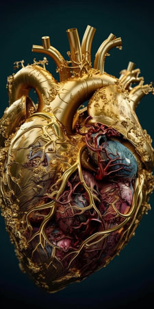 Human heart as a work of art, AI generation, AI, generation.の素材