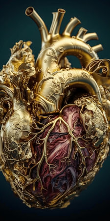 Human heart as a work of art, AI generation, AI, generation.の素材