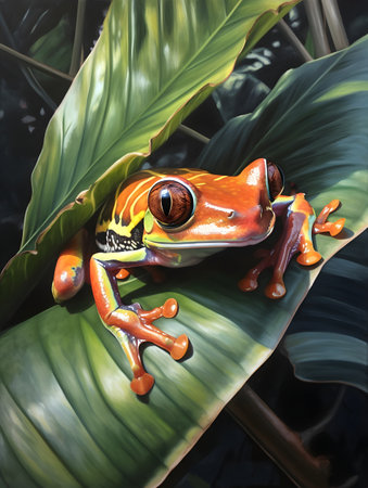 Red-eyed Tree Frog - Agalychnis callidryasの素材