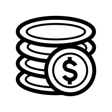 Mailbox receiving document with dollar sign, icon vector illustration. vector illustrationのイラスト素材