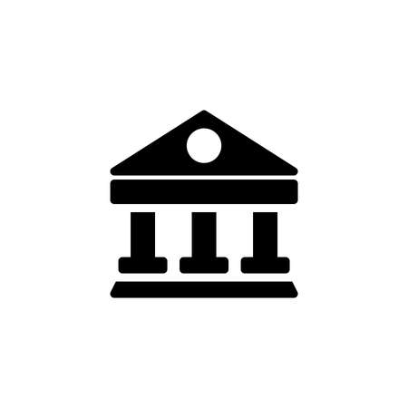 court building, justice and law icon. Vector illustrationのイラスト素材