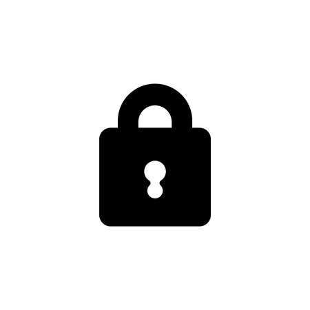 padlock security secret, justice and law icon. Vector illustrationのイラスト素材
