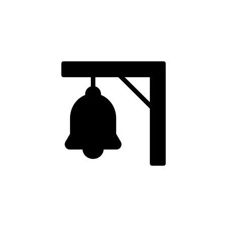 train hanging bell sign icon. public transportation Vector illustrationのイラスト素材