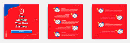 Social media tutorial, tips, trick, did you know post banner layout template with geometric background and memphis pattern design elementのイラスト素材