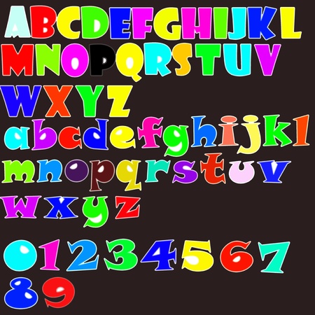 Multicolor alphabetの写真素材