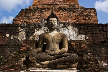 Sukhothai historical park, the old town of Thailand in 800 year agoの写真素材
