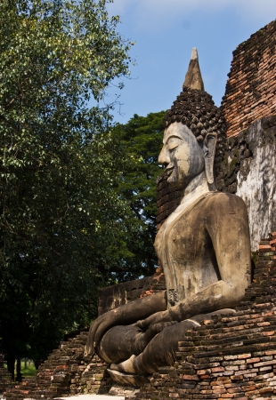 Sukhothai historical park, the old town of Thailand in 800 year agoの写真素材