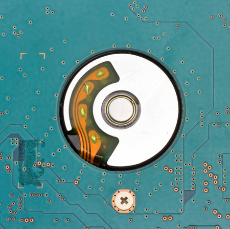 Close up Hard disk drive HDDの写真素材