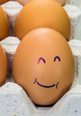 Eggs with faces