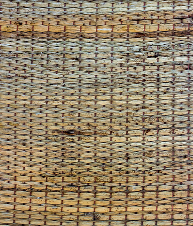 Texture of native thai style weave sedge mat background - made from papyrus