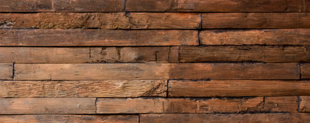 close up of wall made of wooden planksの写真素材