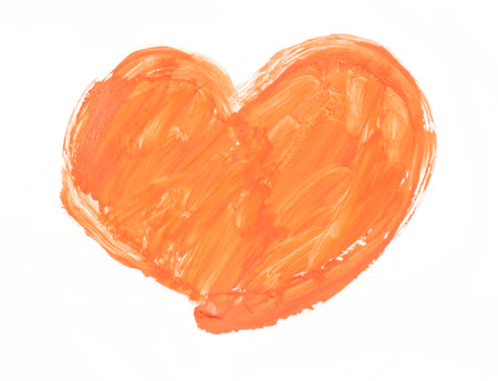 watercolor heart. Concept - love, relationship, art, paintingの写真素材