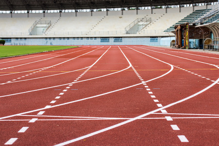 Running track in stadiumのeditorial素材