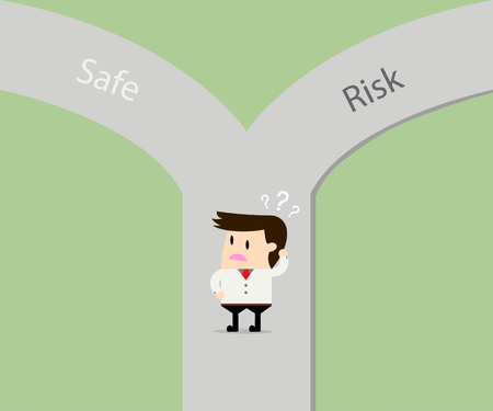 crossroads of businessman.Business concept.のイラスト素材