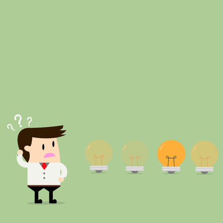 Businessmen looking for ideasのイラスト素材