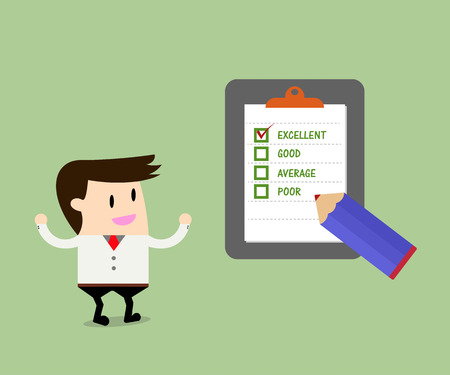 Businessman Quality Checklistのイラスト素材