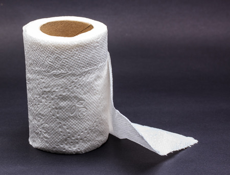 White Tissue Paper on Black Background