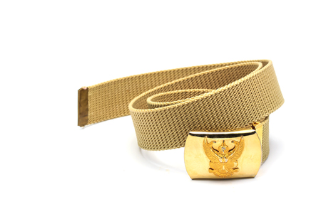 Thai government uniform belt, garuda in the shape of a belt.の写真素材