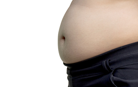 Close up of pregnant belly.の写真素材