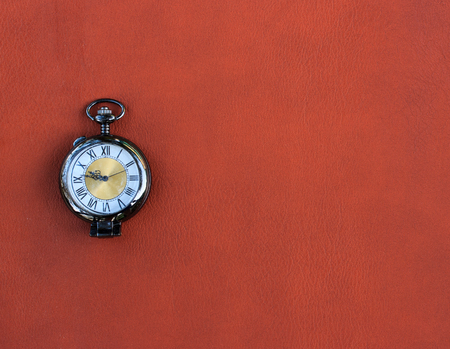 Pocket Watch on Brown Watch