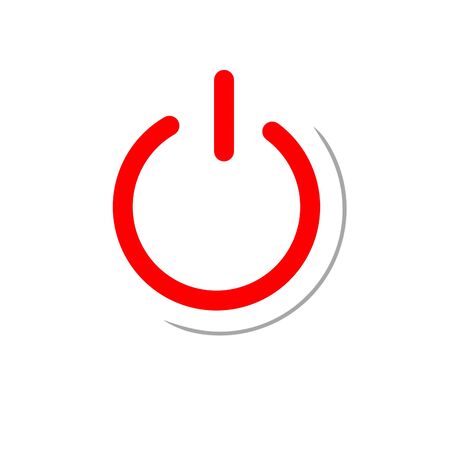 power button icon design, Digital technology communication social media internet web and wirelessの写真素材